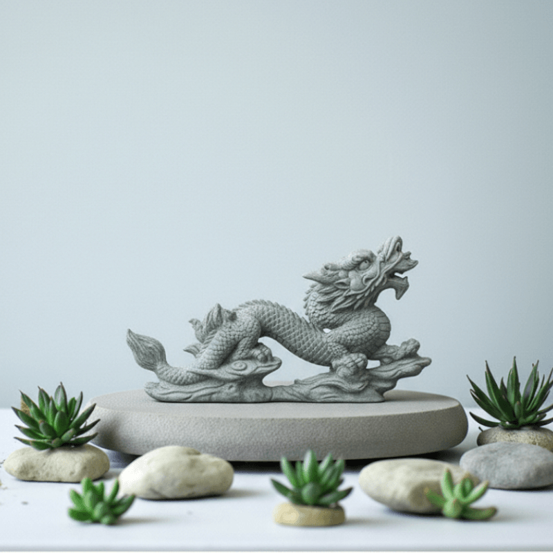 Gemini_Generated_Image_7jx5d47jx5d47jx5 (1) Hand-Carved Cyan Sandstone Soaring Dragon | Majestic Success & Power Totem