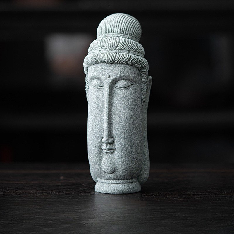 SKU-01-瘦菩萨 Minimalist "Slim" Bodhisattva, Abstract Zen Statue for Home Decor