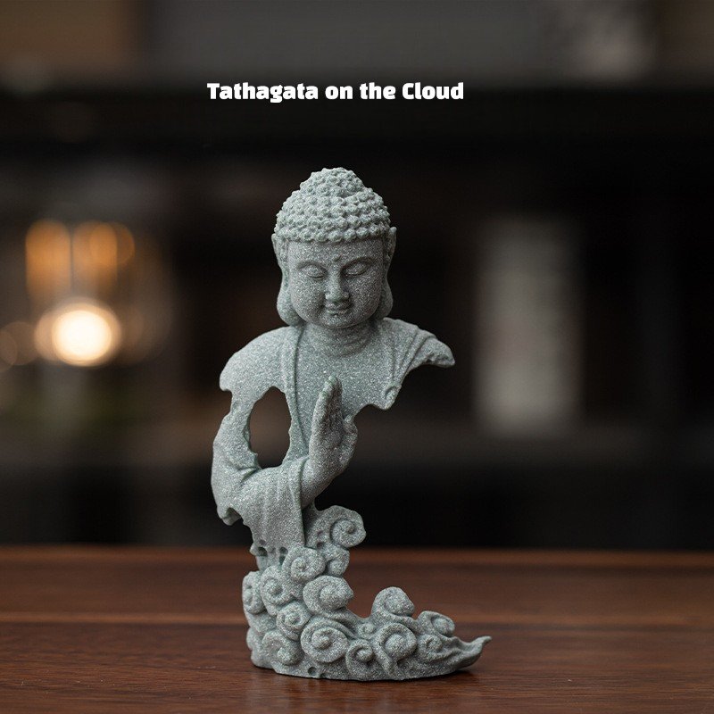 Tathagata on the Cloud Tathagata Buddha on a cloud zen statue