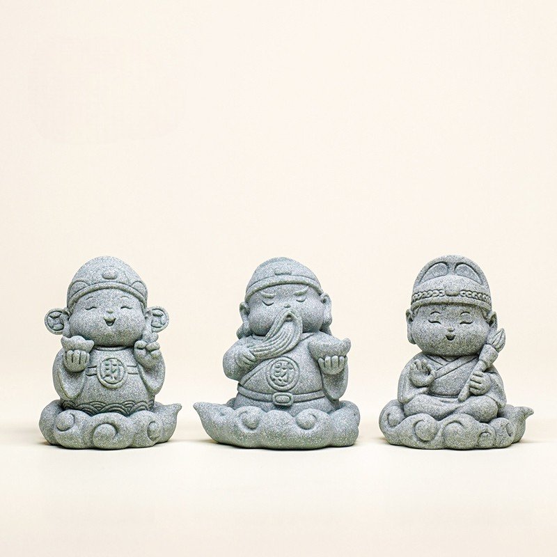 guanyu_gallery_1_1764421353377-1.jpg Authentic Chinese Deity Statues Set – Zen Sandstone Guardians