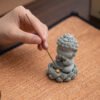 Cyan Sandstone Four Wise Monks | Zen Wisdom Set
