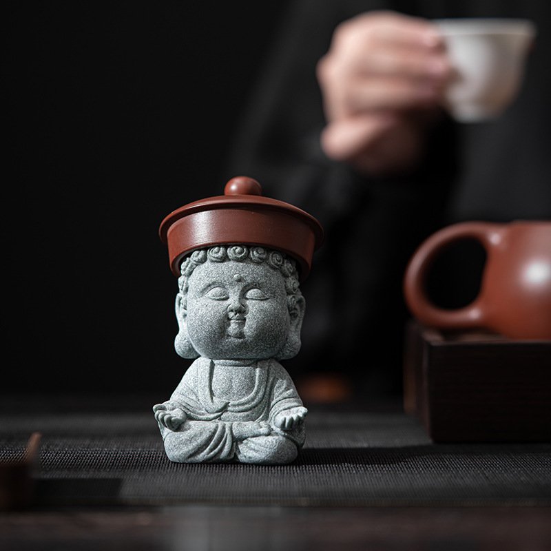 主图-03 Cyan Sandstone Serene Tathagata | Five Blessings Decor