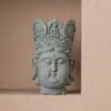 Vajrapani Statue (Head), Dharmapala Buddhist Guardian Decor