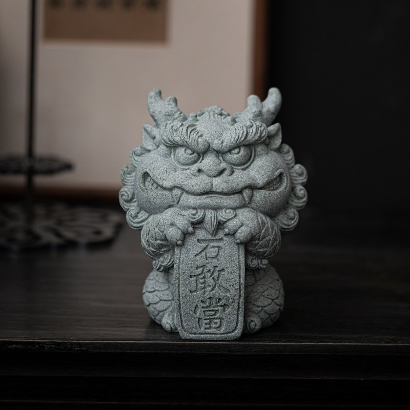 Feng Shui Protection Statue: The "Spirit Shield" Guardian (Choose Size)