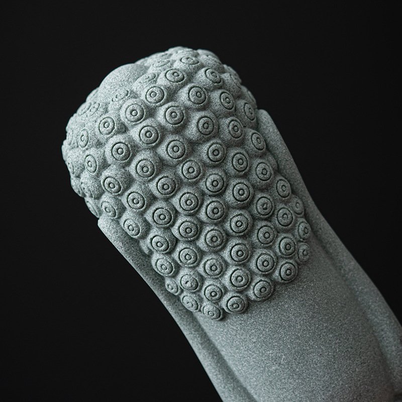 Minimalist Meditating Buddha Statue, Abstract Shakyamuni Zen Decor