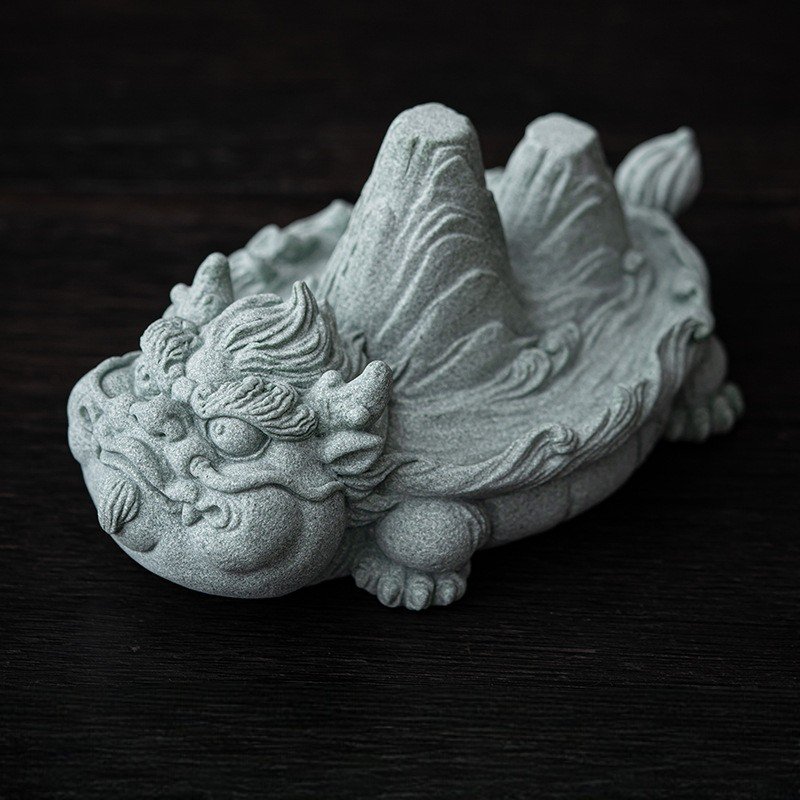 主图-07 (1) Cyan Sandstone Emperor's Territory | Power & Stability Decor