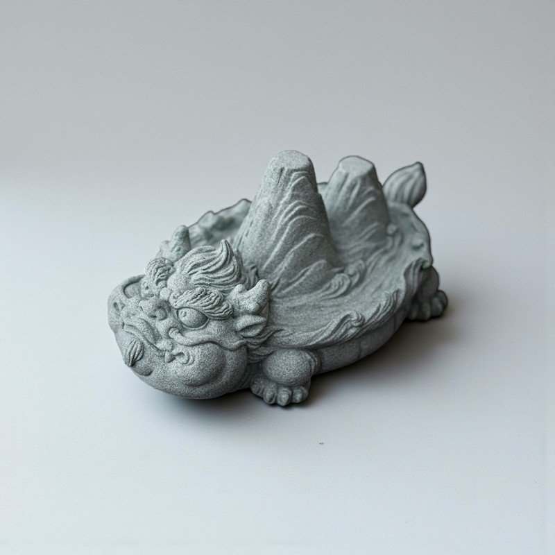 Cyan Sandstone Emperor's Territory | Power & Stability Decor