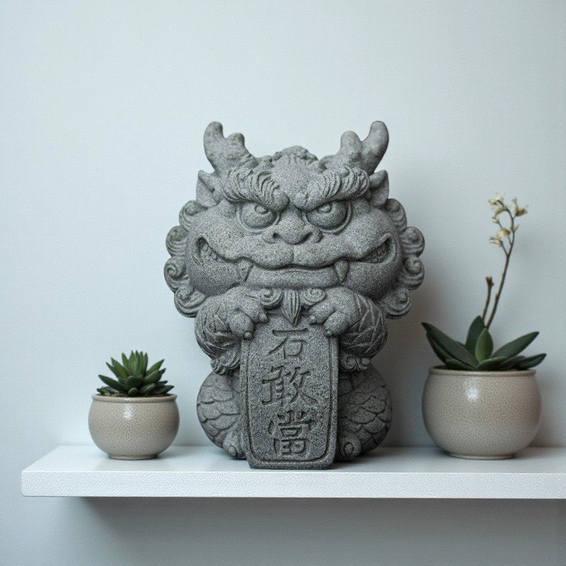 Feng Shui Protection Statue: The "Spirit Shield" Guardian (Choose Size)