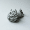Hand-Carved Stone Slumbering Kylin | Zen Desktop Companion