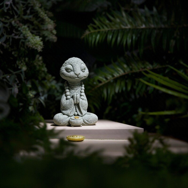 主图 Cyan Sandstone Zen Snake Master | Wisdom & Transformation