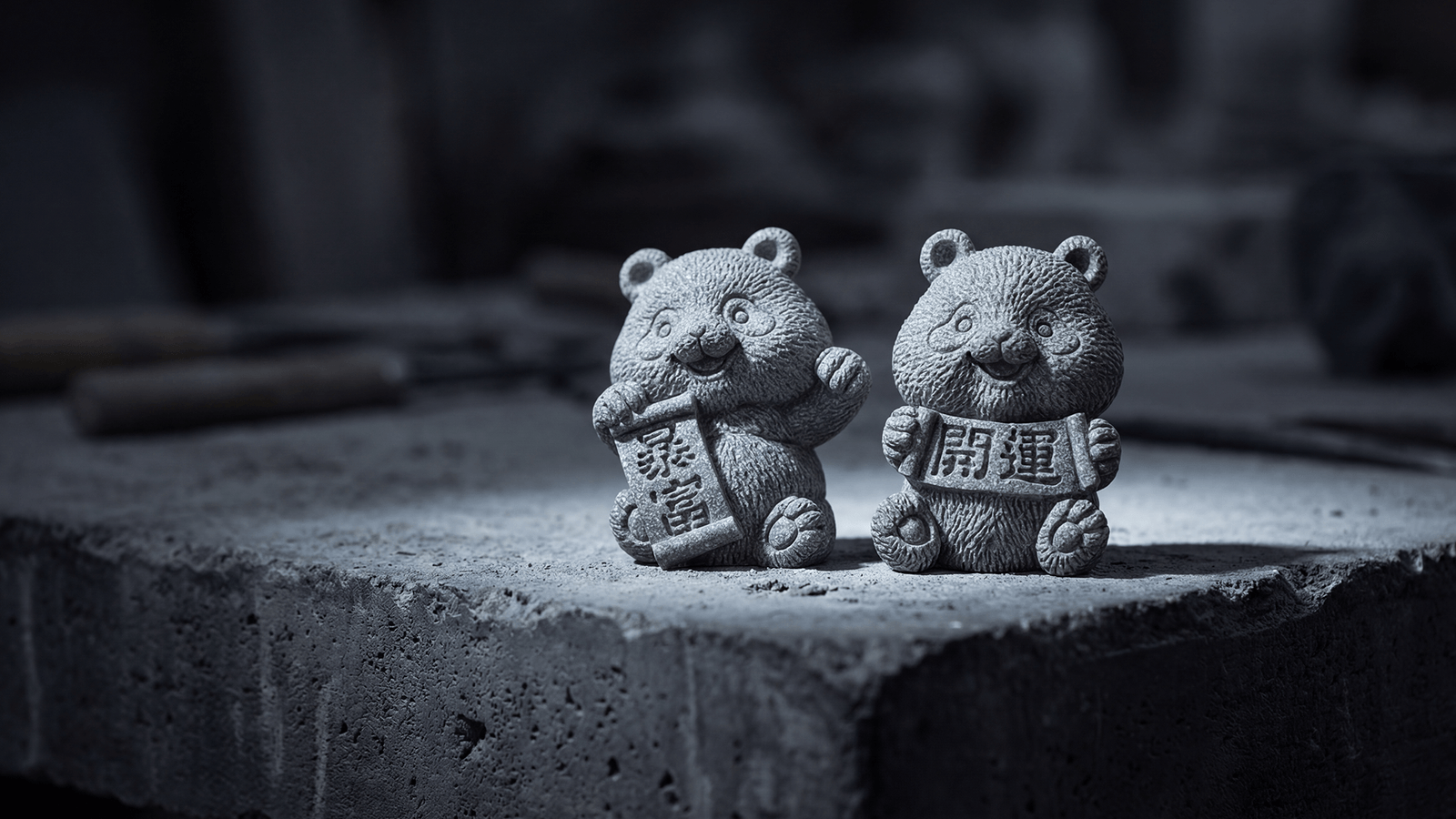 "Bull Market" & "Prosperity Pig" Statues, Feng Shui Charms for Wealth