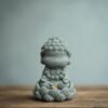 Cyan Sandstone Four Wise Monks | Zen Wisdom Set