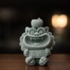 平安喜乐 Cute Foo Dog Tea Pet Collection - Green Sandstone Feng Shui Statues