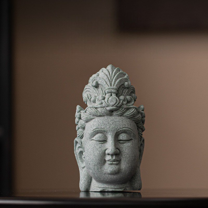 Manjushri Statue (Head), Bodhisattva of Wisdom Buddhist Decor