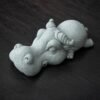 水牛 Hand-Carved Green Sandstone Animal Tea Pets