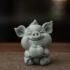 猪柿大吉 The "Prosperity Pig" statue, a "Zhu Shi Da Ji" Chinese good luck charm