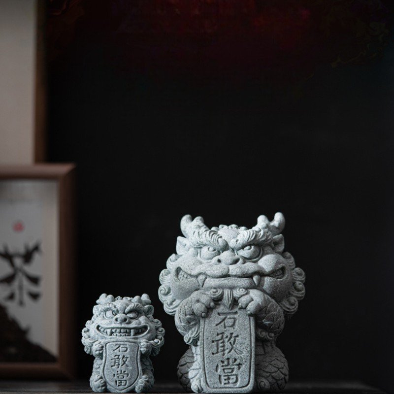 Feng Shui Protection Statue: The "Spirit Shield" Guardian (Choose Size)