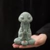 详情-15 Cyan Sandstone Zen Snake Master | Wisdom & Transformation