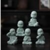 详情-15 The complete "Five Wise Monks" artisan zen statue collection