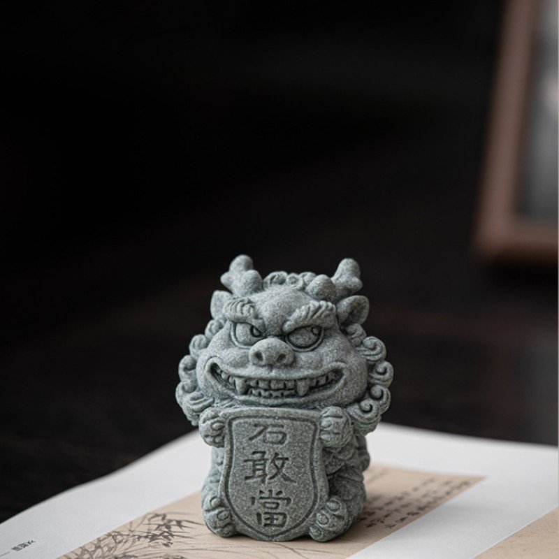 Feng Shui Protection Statue: The "Spirit Shield" Guardian (Choose Size)