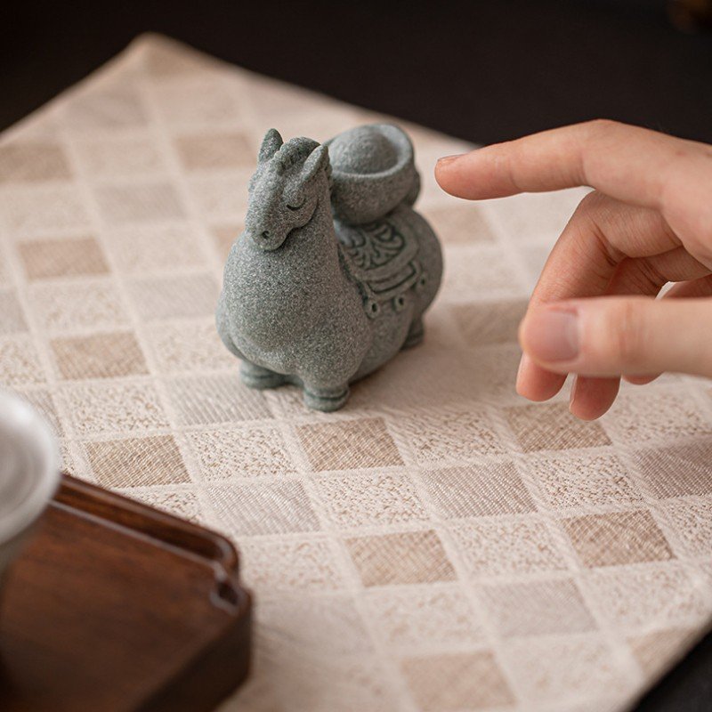 The "Instant Luck" Horses: Green Sandstone Wealth Charms