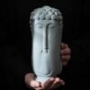 Minimalist Meditating Buddha Statue, Abstract Shakyamuni Zen Decor