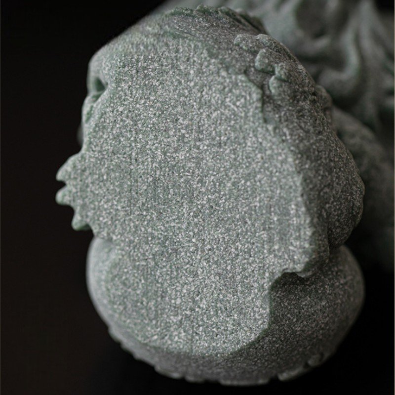 The "Instant Luck" Horses: Green Sandstone Wealth Charms