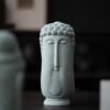 Minimalist Meditating Buddha Statue, Abstract Shakyamuni Zen Decor