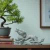 详情-24 (1) Hand-Carved Cyan Sandstone Soaring Dragon | Majestic Success & Power Totem