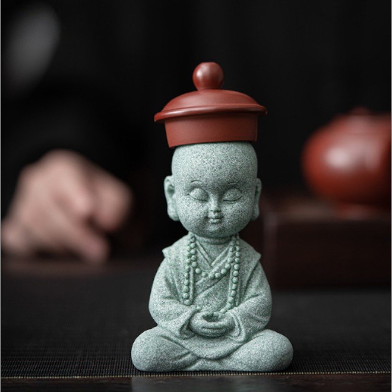 详情-25 "Five Philosophies" Zen Monk Statue (Artisan Sandstone Collection)