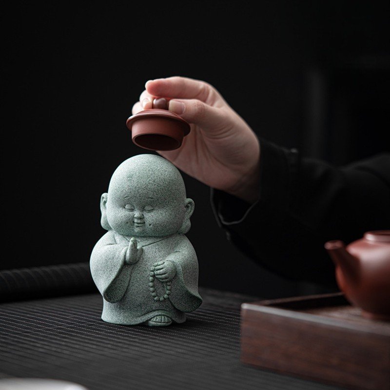 详情-26 Monk Statue: "Peace of Mind" Zen Guardian