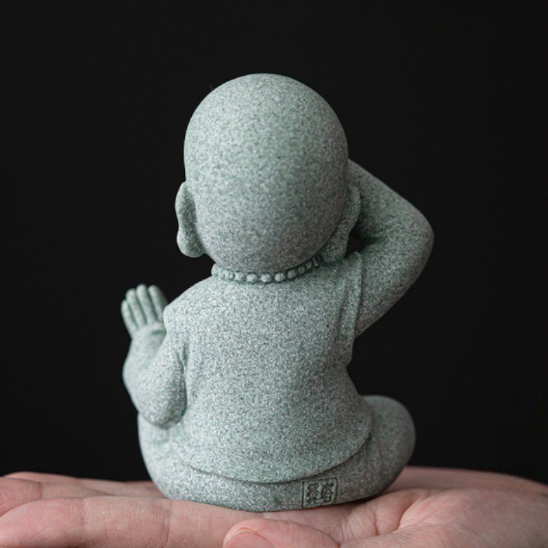 详情-27 "Five Philosophies" Zen Monk Statue (Artisan Sandstone Collection)