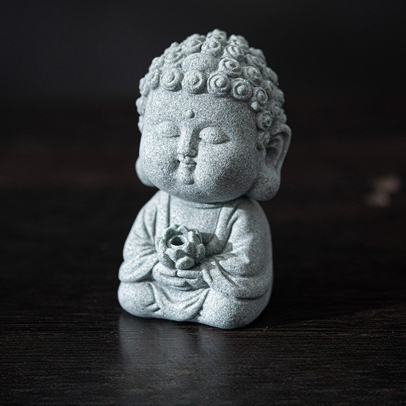静思 The "Contemplation" little buddha statue and incense holder