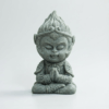 替换后的产品主图 Cyan Sandstone Meditating Monkey King | Mini Zen Warrior Statue (Tea Pet & Aquarium Decor)