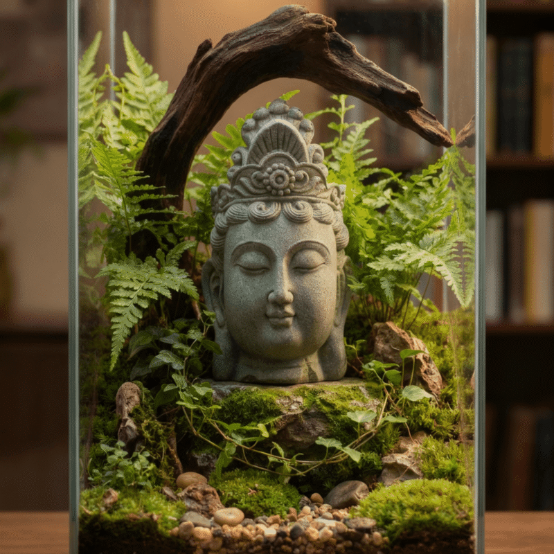 Samantabhadra Statue (Head), Bodhisattva of Action Zen Decor